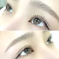 アイブロウwax(間引き付き)×まつ毛パーマ✧*｡