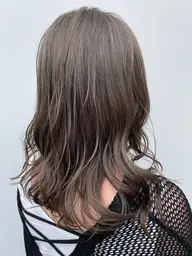 《透明感カラー》🔸カット+ダブルカラー(ブリーチなし)+色持ちUPトリートメント🔸