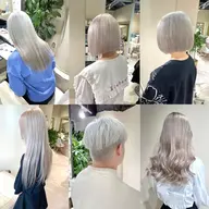 💓大人気ブリーチ2回💓ケアブリーチ2回+カラー💓ハイトーンカラー(全体)ホワイトカラー