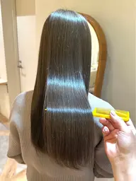 前髪縮毛