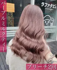 💍ダメージレスで透明感✨💍 ブリーチ無しのWカラー＋シルクトリートメント