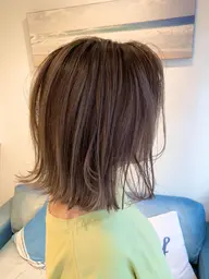 👑透明感、透け感のあるカラーにしたい方👑人気クーポン🔥カット+イルミナカラー(フル)