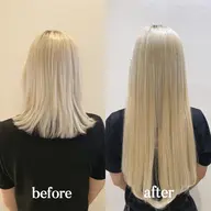 【 ハイトーンさん 専用 】 ၄၃ シールエクステ ၄၃ 人毛 100% （ 45cm ） × 60本