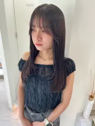 【黒染めじゃない暗染めカラー˖ ࣪⊹】カット➕カラー➕Aujuaトリートメント