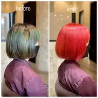 ケアブリーチ1回＋ANAPカラートリートメント