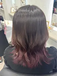 【🎐伸びてもカワイイ🎐】♡ྀིブリーチ込グラデーションcolor♡ྀི➕3step トリートメント🩵