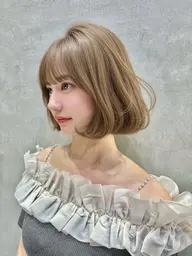 韓国ヘアに特化🫧ダメージレス艶カラー🇰🇷➕骨格補正カット🇰🇷レイヤーカット ボブ ショート✨