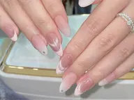 🎶チップ長さ出し10本＋フレンチ💫🌸(9000￥->8200￥)