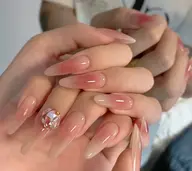 40%🈹️🎀 🔥人気チークネイル初回オフ込み