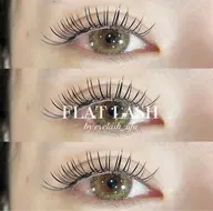 フラットラッシュ付け放題（初回オフ無料）（カラー＋¥1000）（２本付＋¥1000）