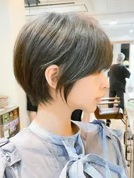 [🎉贅沢フルコース🎉]似合わせカット＋透明感カラー＋縮毛矯正＋2stepトリートメント　#ショート#ショートボブ