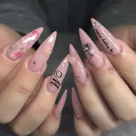 【オフなし】🤍1cm以上の長さだし/チップスカルプ持ち込みデザイン🫟✨アート10本まで