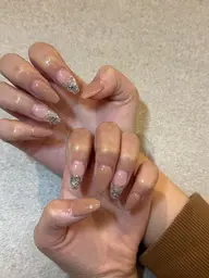 【キラキラ💫】ラメグラデーション🌟シンプルになり過ぎたくない、キラキラさせたい方オススメ🎀