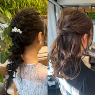 【⭐️土日祝9時​〜​11時まで4名様限定⭐️】ハーフアップor編みおろしヘアセット
