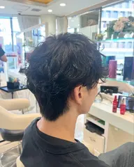 【無造作×ダメージレス🌀】★メンズカット＋シャドウパーマ＋ケア剤¥13,000→¥7,700