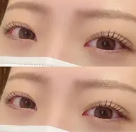 【朝の時短セット】メイクいらずの目元完成♪まつ毛パーマ上+眉毛WAXスタイリング