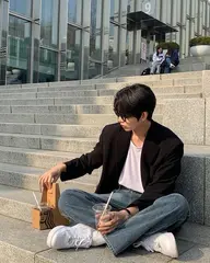 【パーマ】メンズ限定🙋‍♂️　　　　　　　　　　　　　　　　　韓国風🇰🇷✨フェザーパーマ+カット