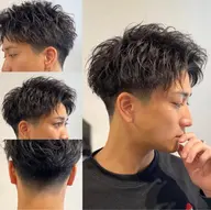 ツーブロアップバング