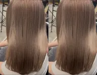 ケアブリーチで作る王道ミルクティーベージュ＆うる艶トリートメント