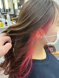 似合わせカット＋イヤリングカラー(ブリーチ＆オンカラー)＋髪質改善ウルトワ