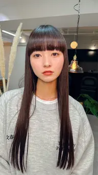 カット+髪質改善縮毛矯正🍊