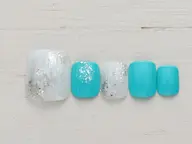 【HINAネイル初めて来店のお客様】フットオフあり　プチトレンドコース　お直し不可