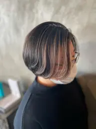 🌈ポイントメッシュ🌈ケアブリーチ+オンカラー（ワンブリーチのみ）