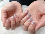 【ハンド】ラメグラデ（ベースはクリア）　※オフ込み