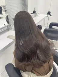 【🍑2回目の方限定🍑】ダメージケア🫧透明感うる艶カラー➕髪質改善トリートメント➕炭酸スパ☁️