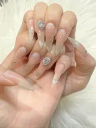 ハンドジェル[チップ長さ出し10本]持ち込みデザイン [オフ有]