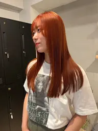 オレンジブラウン🍊🤎(ブリーチなしカラー)🪡＋選べるトリートメント