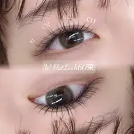 【ボリューム感UP•2倍持ち】ダブルフラットラッシュ60束(120本)