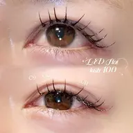 《人気No.1✩.*˚高持続LED🎀》 flat lush 100本 〈オフ無し〉束間コーティング付き♡¥5760
