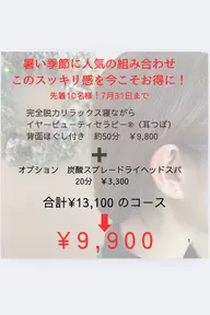 完全脱力リラックス　ベッドで寝ながら耳ツボ➕炭酸スキャルプスプレーでパチパチ　ドライヘッドスパ