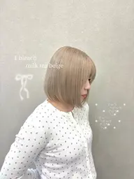 【👱🏻♀️人気No.1 🎀】透明感ブリーチカラー