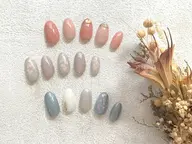 【ジェルオフがない方】色変更OK♪シンプルサンプルAアート