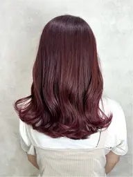 【✨ミニモ限定✨】ブリーチなし高発色🍇暖色カラー🎀+ダメージ補修トリートメント