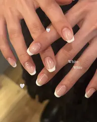 フレンチ🌛🐕🌿(🖐🏻ハンド、オフなし) パラジェル使用⟡.*