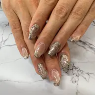 チップ長さだし10本🧡持込デザインシンプル＊オフ有り💅