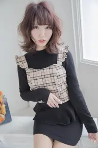 カット&オーガニックカラー&パーマ