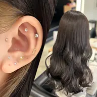 ❬👼🏻minimo限定❭プレミアムケアカラー➕耳つぼジュエリーDesign ¥15,000/耳ツボ