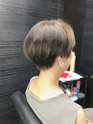 平日限定  カット＋透明感、色持ちカラー(イルミナカラー＋他メーカー薬剤＋ケアボンド剤)＋最高級ハホニコトリートメント