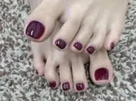 一色フットネイル