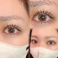 ️🩵ミニモ限定クーポン🩵上下セットでデカ目効果1.5倍♪オーダーメイドまつげパーマ（デザイン選択OK）