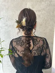 💍ヘアアレンジ⛪️　編みおろし