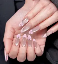 チップ長さだし10本カラーフレンチネイル🩷