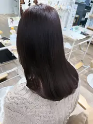 ツヤ感たっぷり✨️/似合わせカット&くすみ感カラー&6stepトリートメント(ホームケア付)🧴
