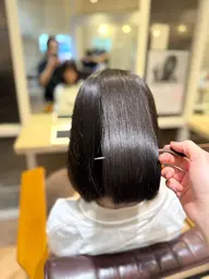 縮毛矯正（肩より上の長さ）