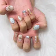 ごてごて系ニュアンスアートし放題【オフあり】■オフ無料 ★ファイル★ドライケア◆持込みデザインＯＫ♪90分内アート！