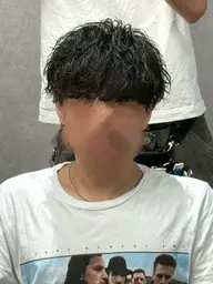 カット+シャドウパーマ